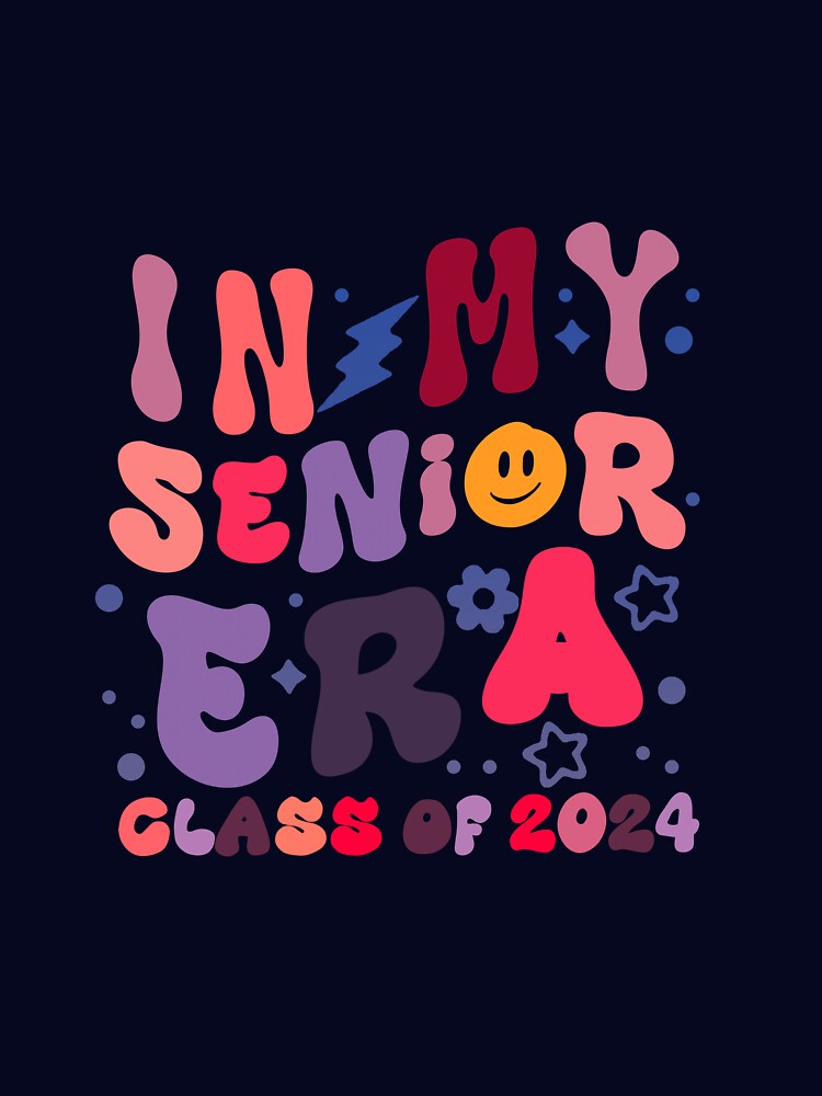 In My Senior Era Class Of 2024 Retro Groovy by tkhrbika