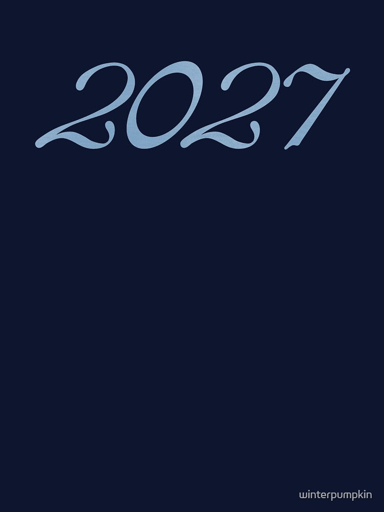 Blue Cursive 2027 by winterpumpkin