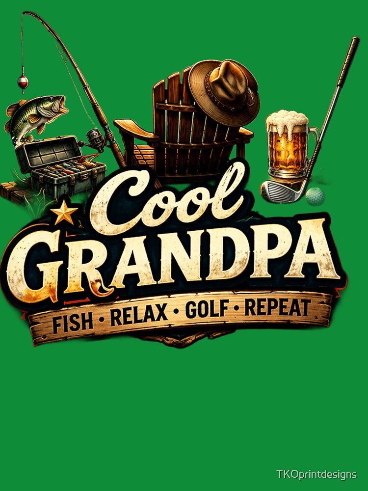 Cool Grandpa Shirt – Funny Cool Granddad Tee, Stylish Grandpa Gift, Best Grandpa Ever Shirt by TKOprintdesigns