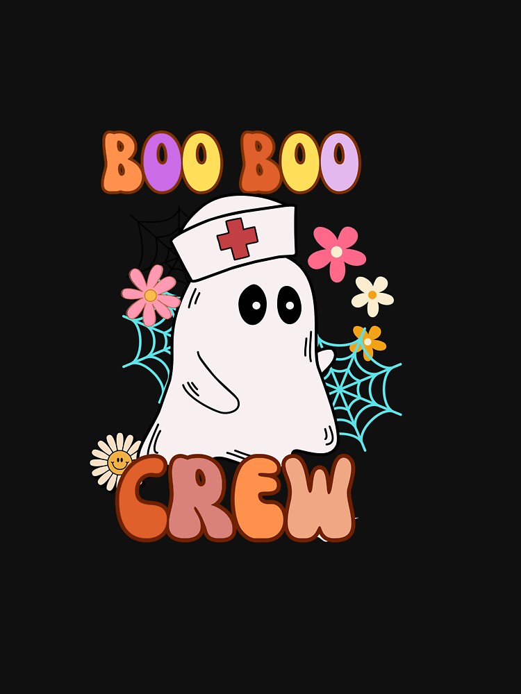 Boo boo Crew - Cut Ghost nurse Groovy by Nass Store ⭐⭐⭐⭐⭐