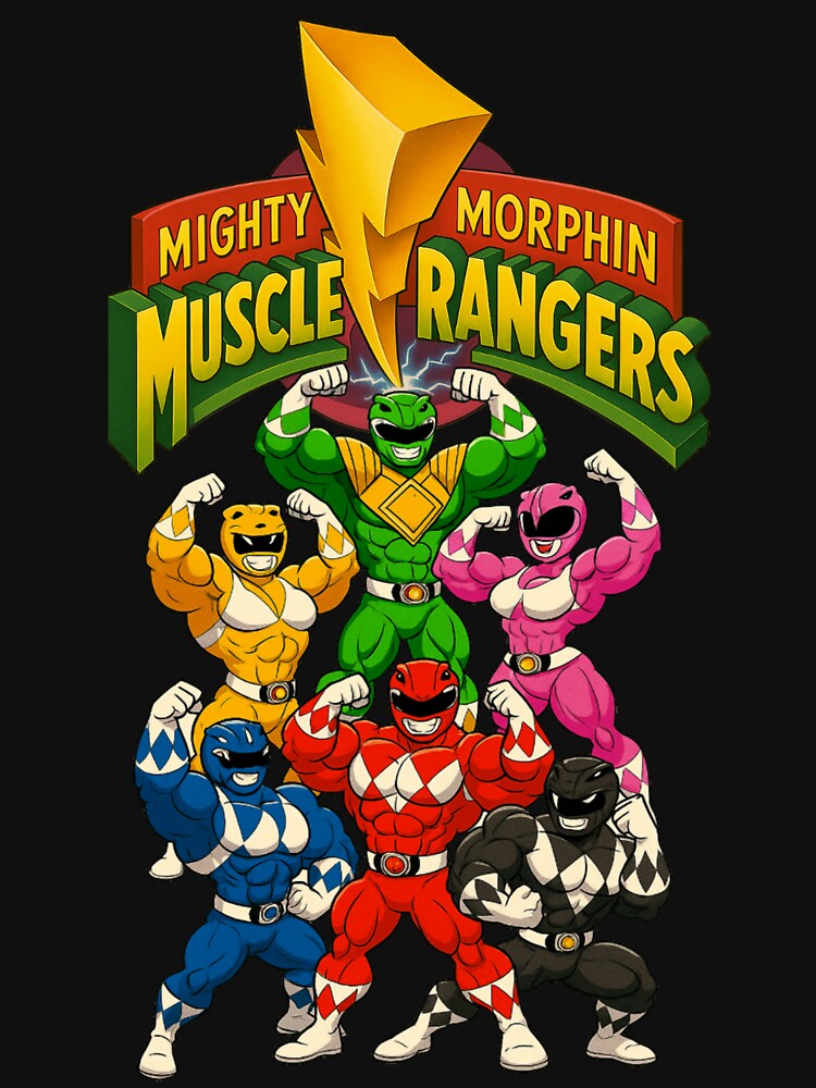 Mighty Morphin Muscle Rangers – Flexin’ Through the Muscle Grid! by FlexAppealCom