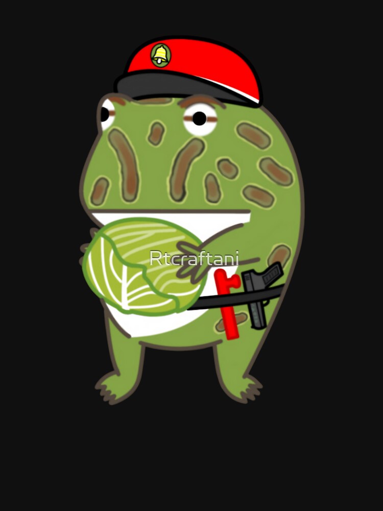 Pacman Frog Police Officer with Cabbage by Rtcraftani