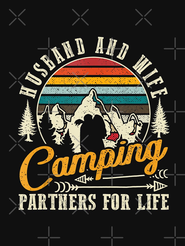 Vintage Husband And Wife Camping Partners For Life by NormanLangley