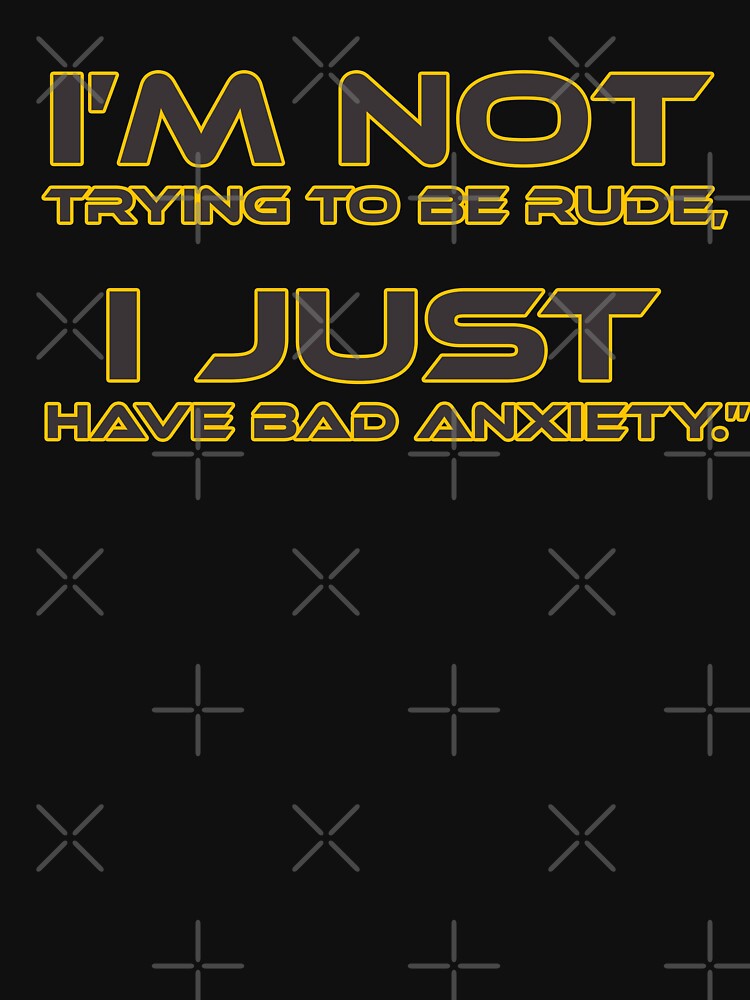 I'm not trying to be rude, I just have bad anxiety fanny shier for men women by DesignMod