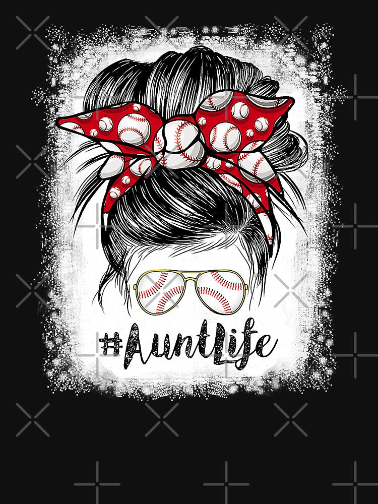 Bleached Baseball Aunt Life Messy Bun Sunglasses by MichelSorour