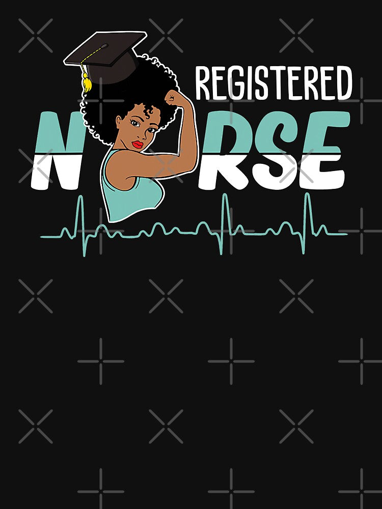 Registered Nurse Black Nurse Student RN Graduation by GardNewerd