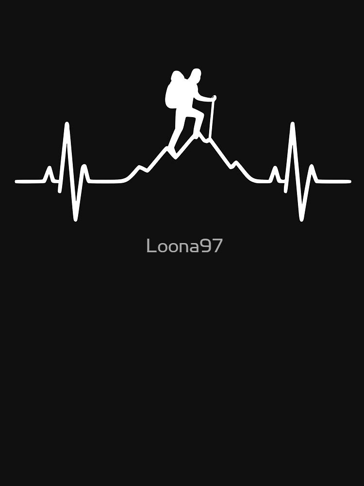 Hiking, heartbeat, ECG, mountain hiker, outdoor by Loona97