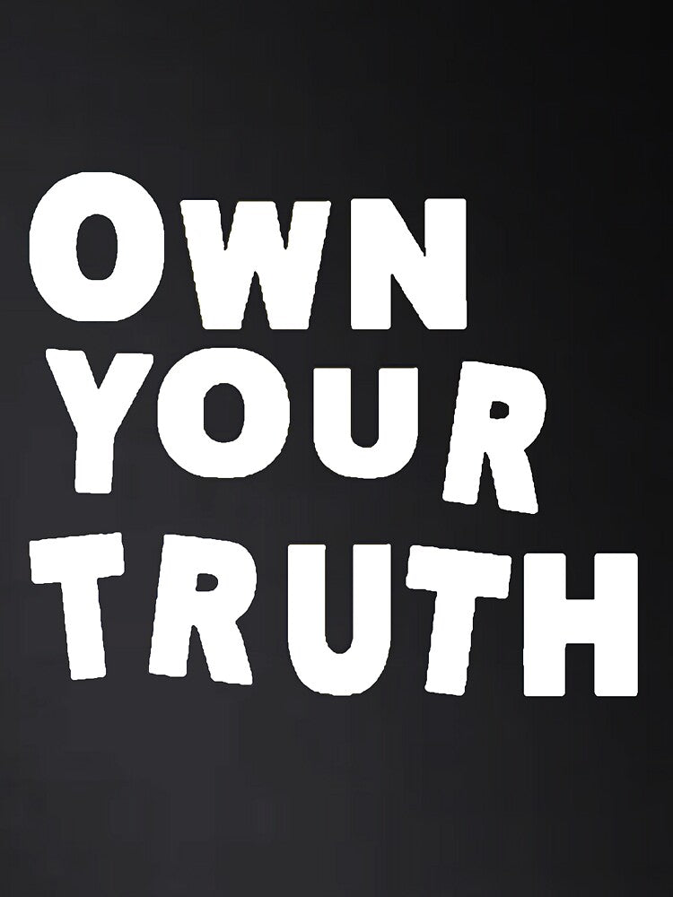 Own Your Truth Manifest Calling Black and White by Yellow-Eyes