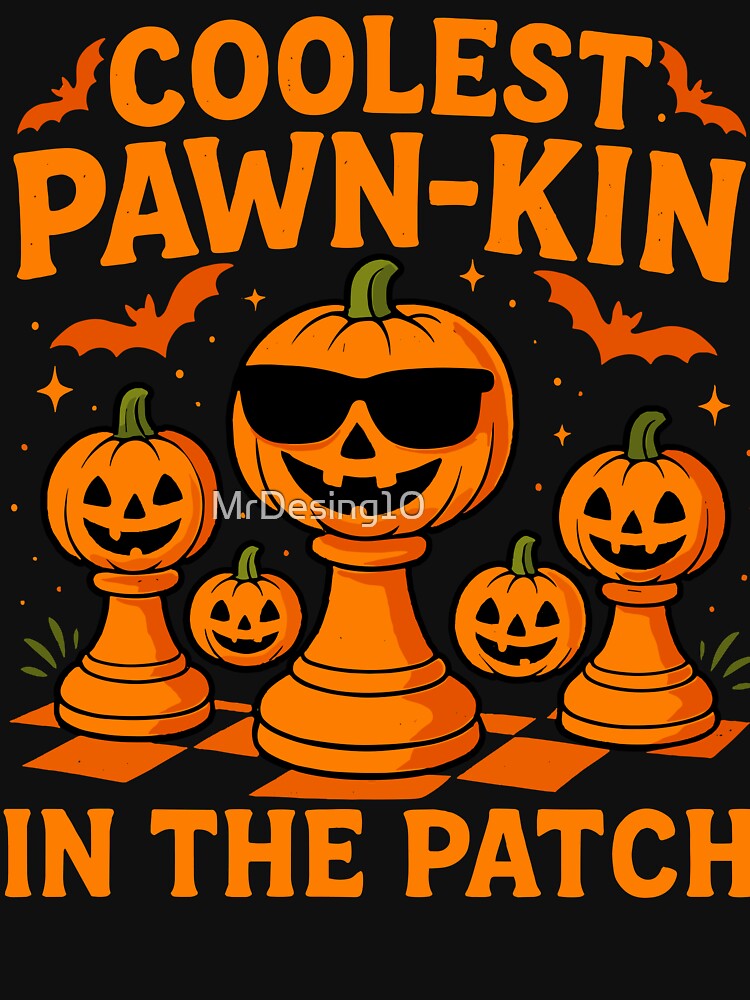 Coolest Pawn-kin In The Patch Pawn Chess Halloween Pumpkin by MrDesing10 ⭐⭐⭐⭐⭐