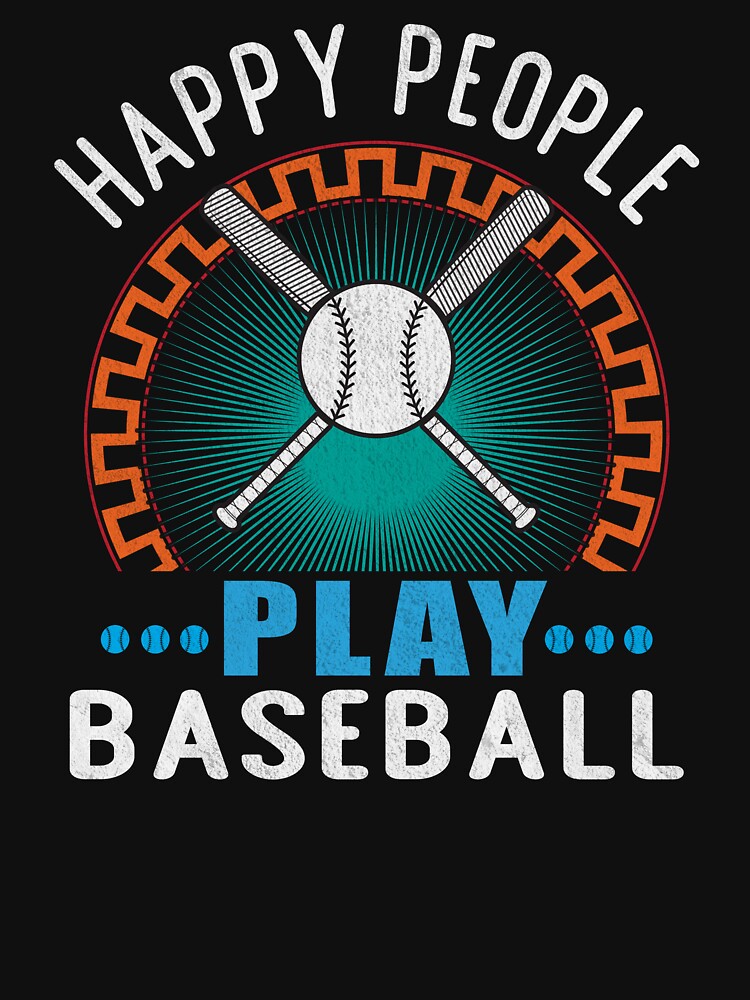 HAPPY PLAYERS PLAY BASEBALL by marfanna