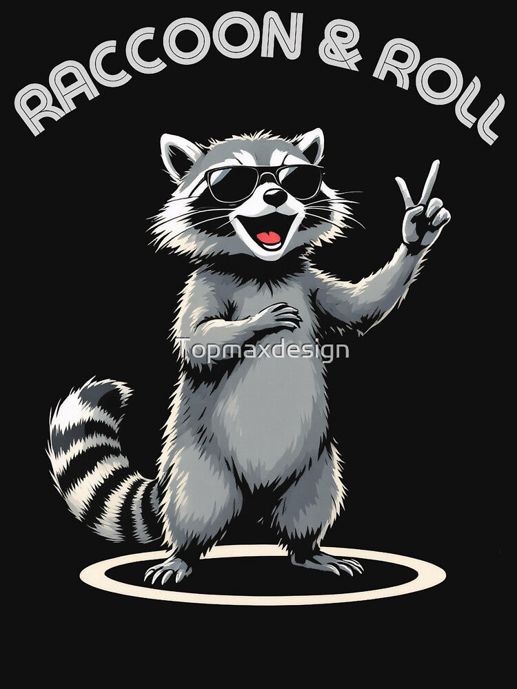 Raccoon Rock And Roll by Topmaxdesign