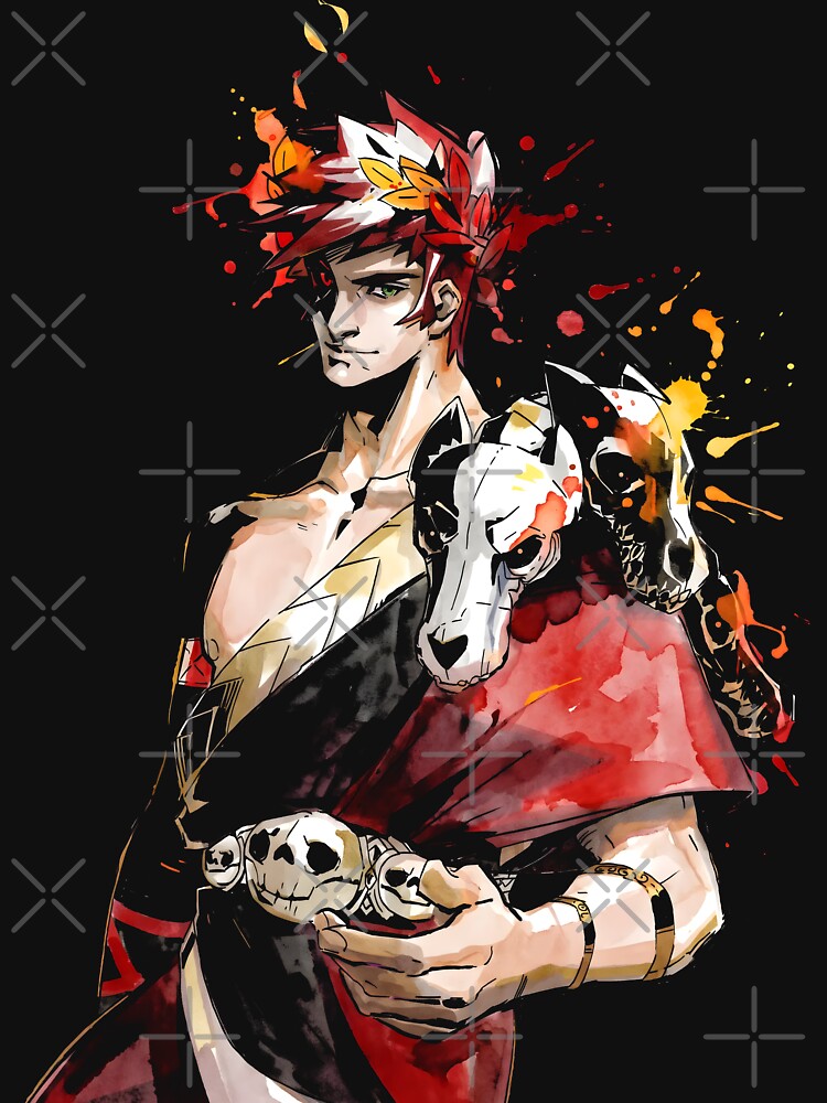 Zagreus Hades Ink Gaming Graphic Tee by Senpaiwaves