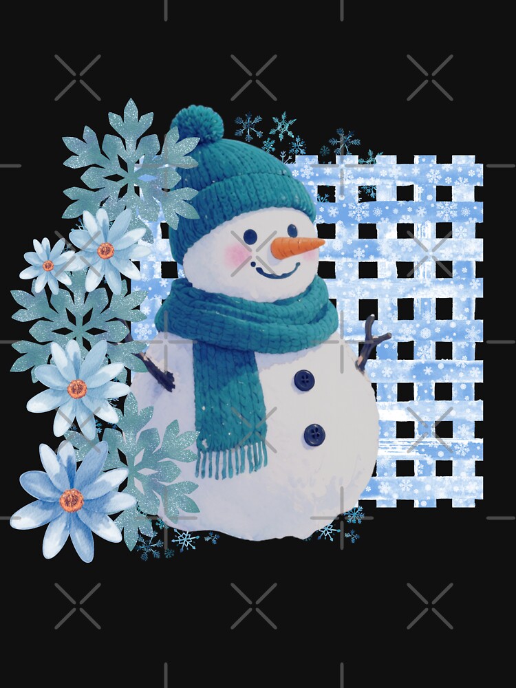 Watercolor Snowman Design | Cozy Holiday Fashion & Festive Winter Style for All by Sun Sand & Sea Art