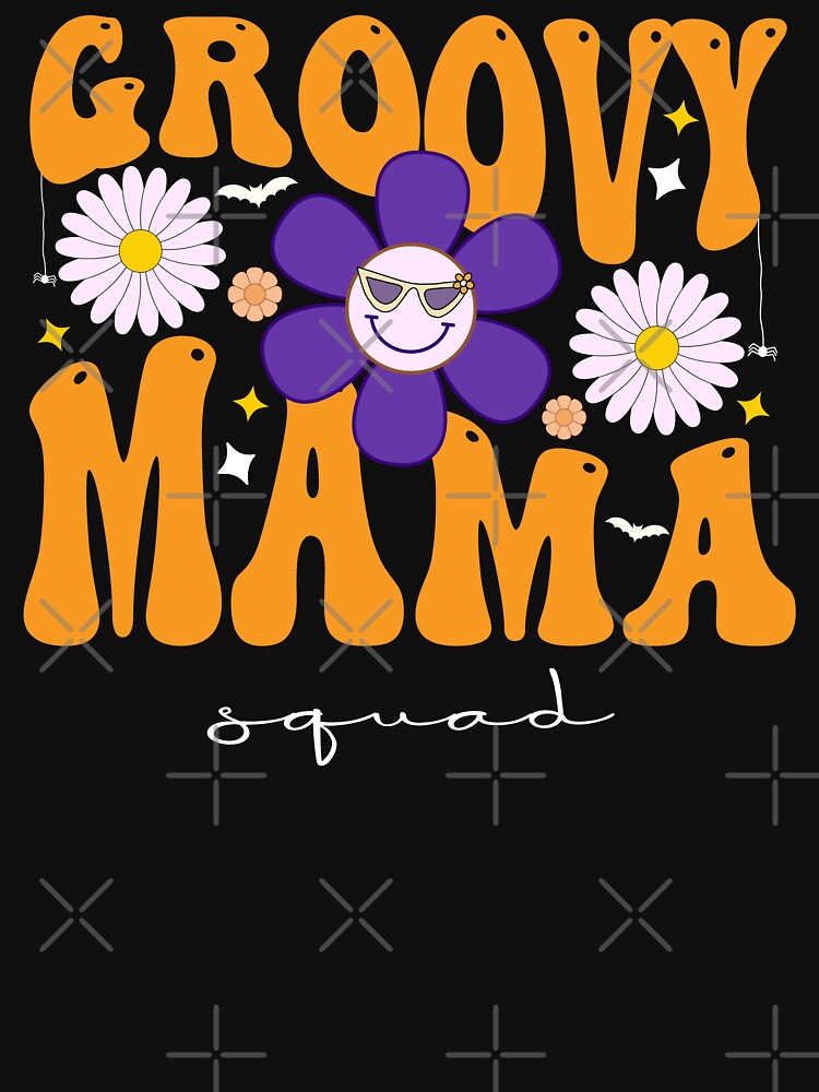 Retro Groovy Mama Matching Family Halloween 1st Birthday by JoshBulky