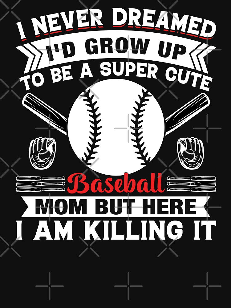 Baseball Mom Retro Sport Art by Back2Collage