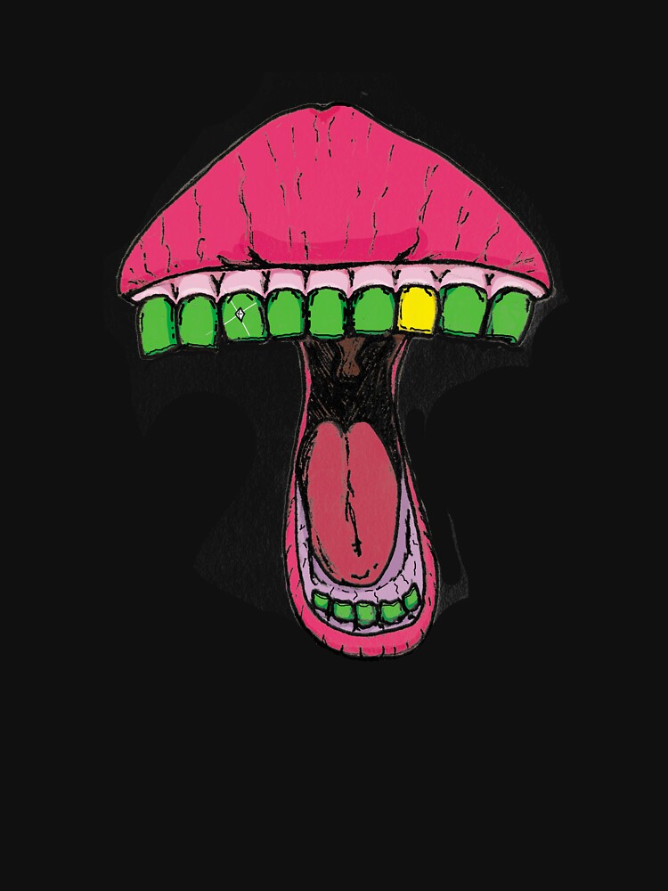 Mushroom Mouth Trippy Shroom by Ricardo Landeros