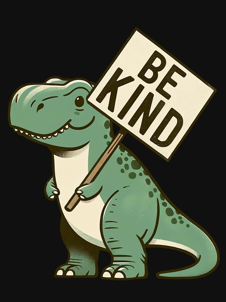 Be Kind Anti-Bullying Dino Kindess Men Boys Teacher by BlueBerry-Pengu