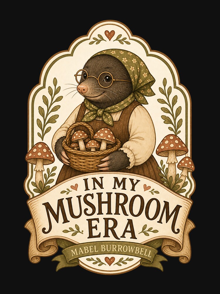 In My Mushroom Era Mole Simple Emblem by WinkleHollow