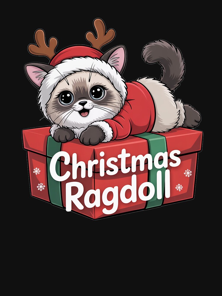 Ragdoll cat merry Christmas Liandia Box gift by kaka8888