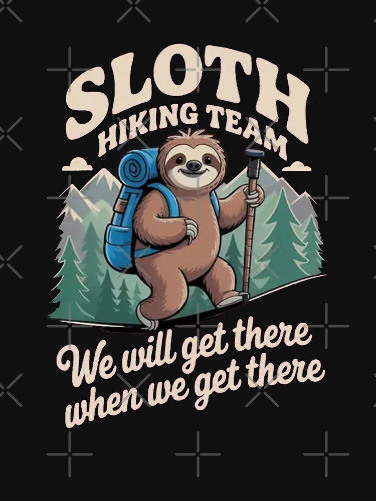 Sloth Hiking Team | Funny Hiking Sloth Mountain Adventure by Gbriel3