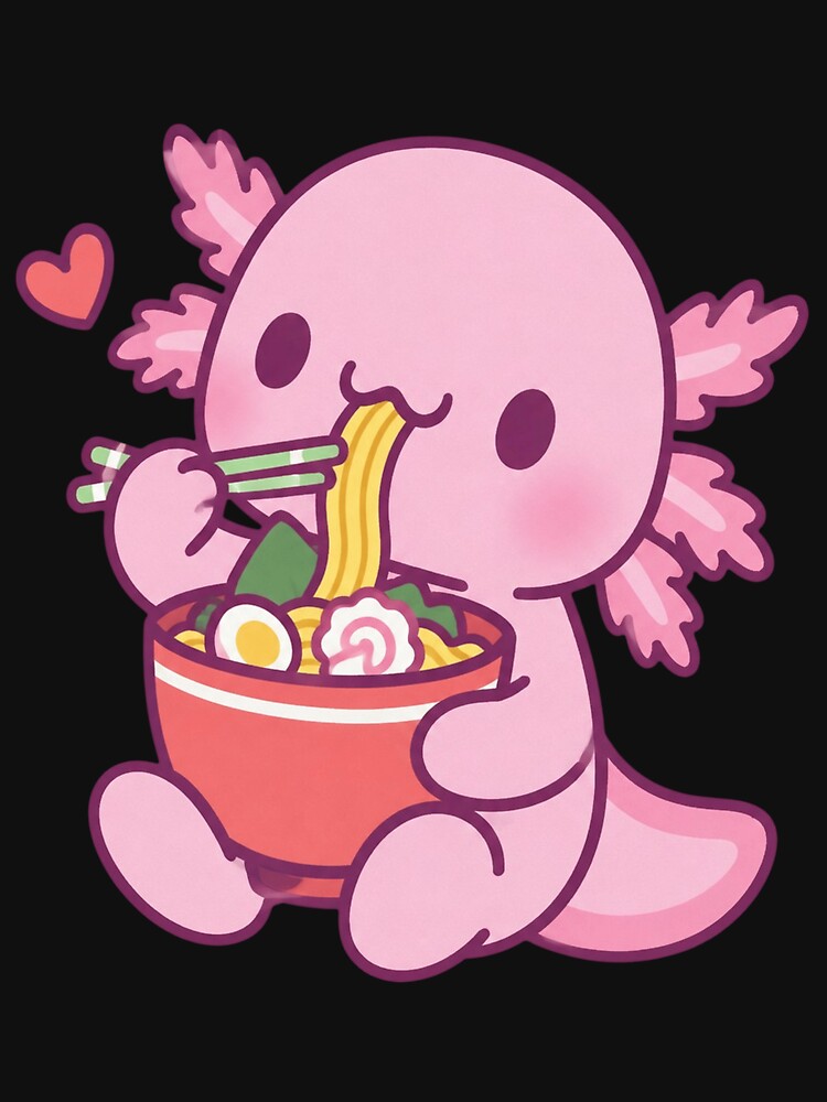 Cute Axolotl Ramen by ClaireCum