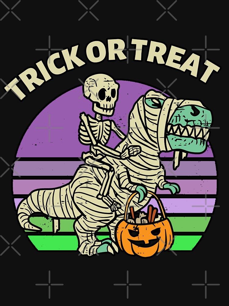 skeleton riding dinosaur bones halloween by Buzzbazaar