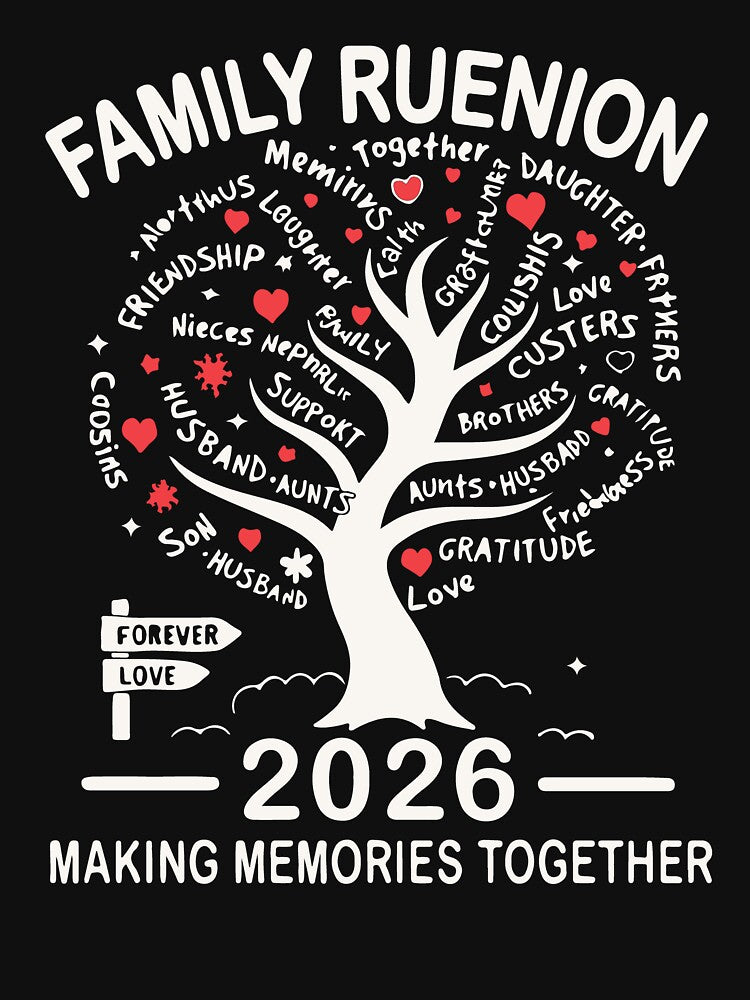 Family Reunion 2026 | Making Memories Together Tree Design by kiralynstration