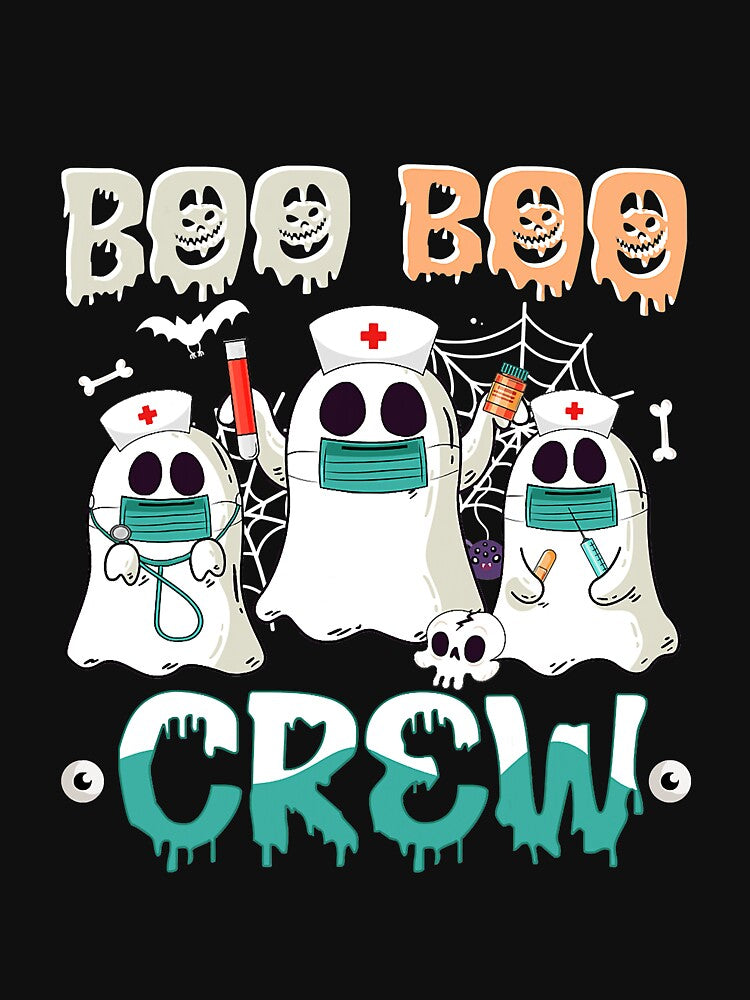 Boo boo Crew Nurse Halloween Ghost Costume Matching by tristankorine