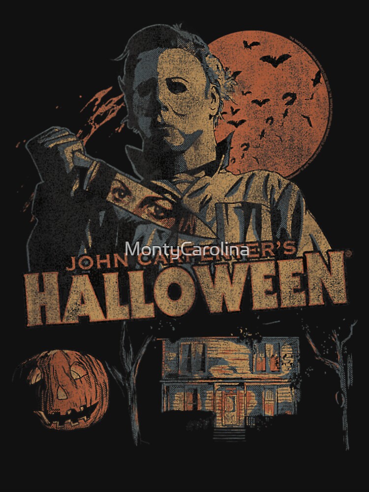 Fall Inspired Collage Retro Horror Movie Halloween Vintage by MontyCarolina