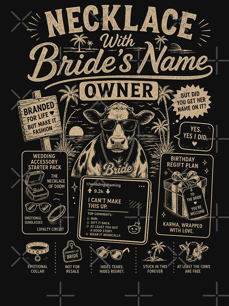 Necklace with bride's name by Peerless-Prime