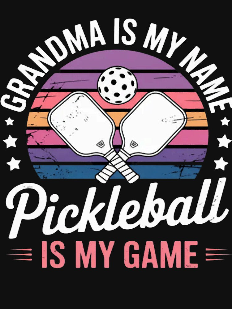 Grandma Is My Name Pickleball Is My Game Pickleball Grandma by CraftyCuttable
