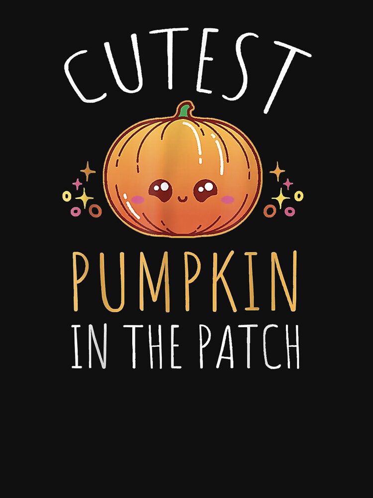 Cutest Pumpkin In The Patch Halloween Boys Girls Kawaii by Jonathanhagerst