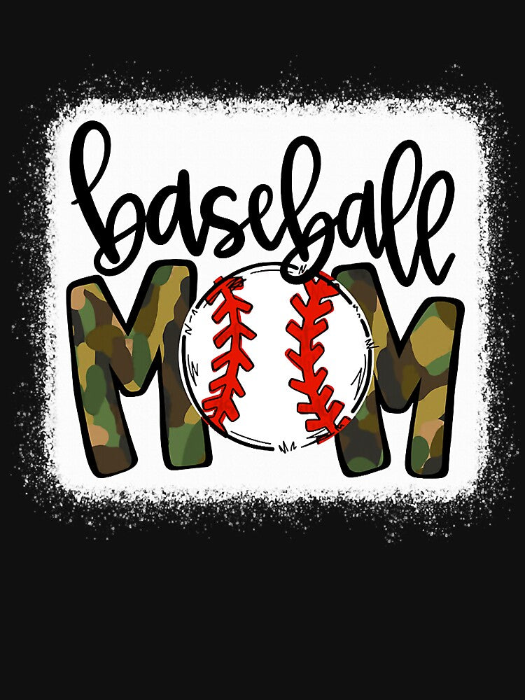 Baseball Mom Camouflage Funny Mothers Day by Helbon-art