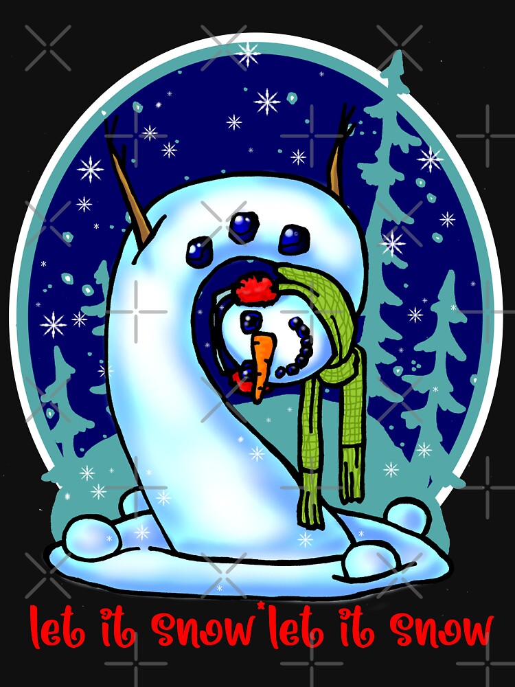 weird snowman    -15 by sandpiperstudio