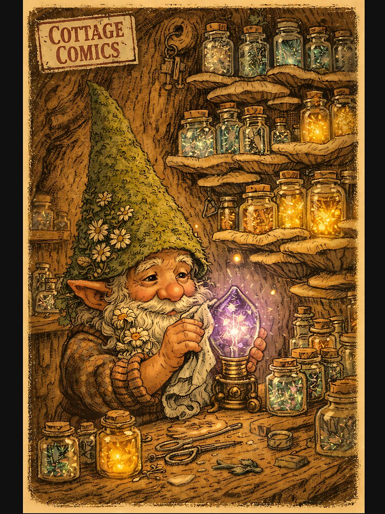 The Gnome’s Mineral Apothecary - Magical Cottagecore by bapupa