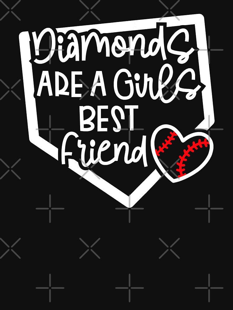Funny Diamonds Are A Girls Best Friend Baseball Softball Mom by MichelSorour