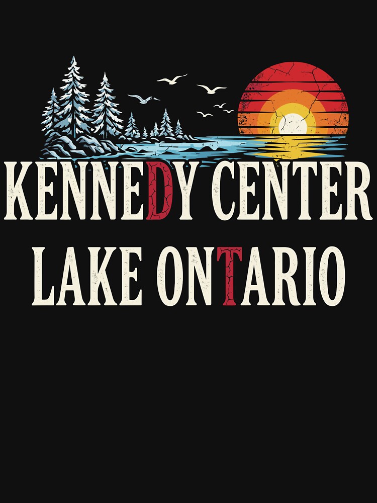 Vintage Retro Sunset Nature Lake Ontario Camping Outdoors by Designart68