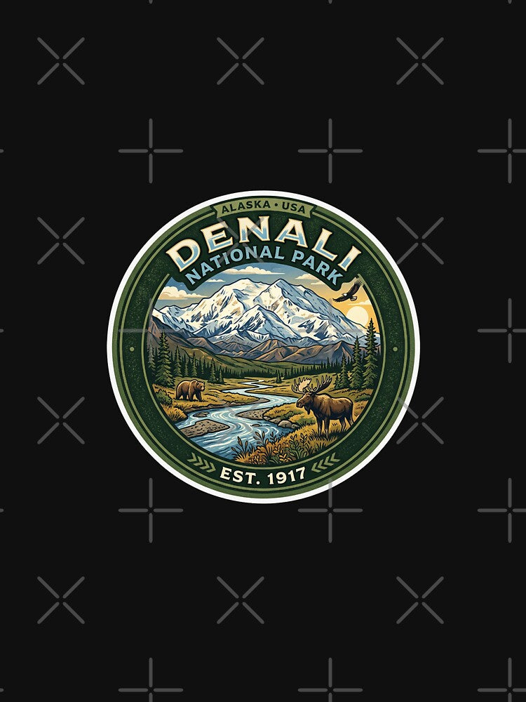 Denali National Park Alaska USA by TulipaGraphics