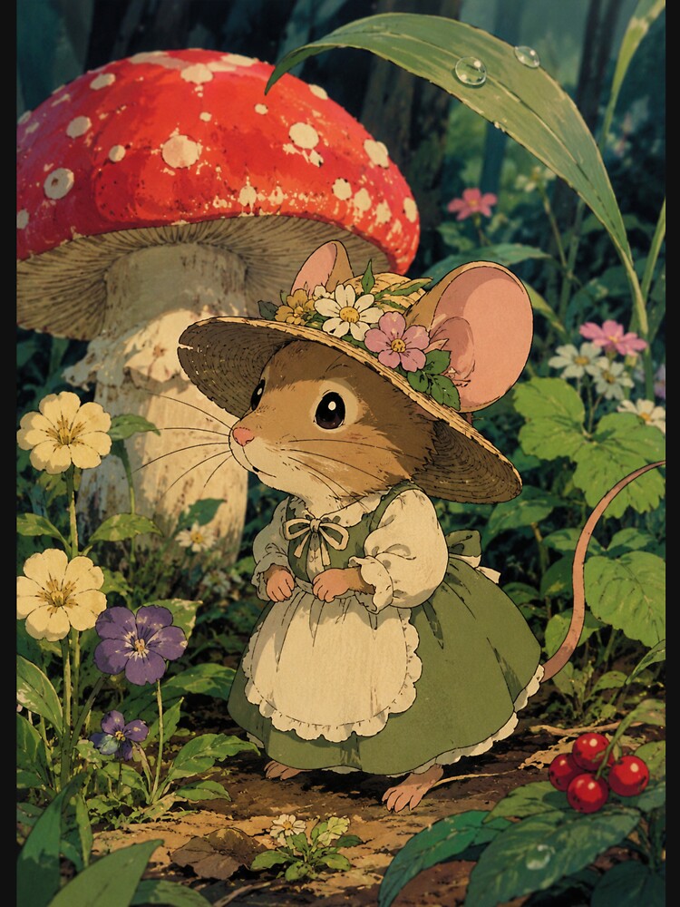 Mushroom Cottage Mice by bapupa