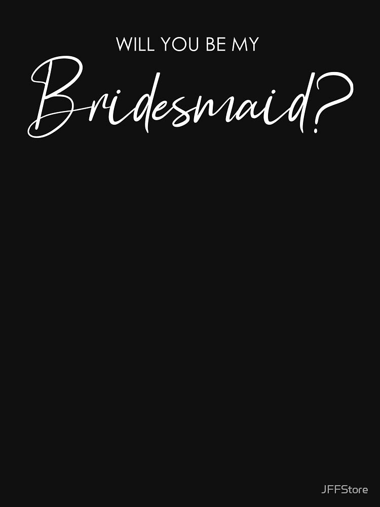 Will you be my bridesmaid? | Marriage Wedding Bride by JFFStore