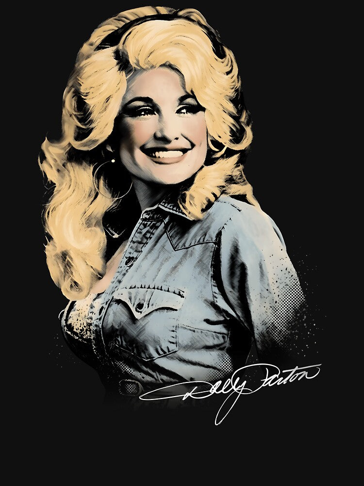 Vintage Country Music Portrait Classic Retro Legend Design by BeatriceJFling