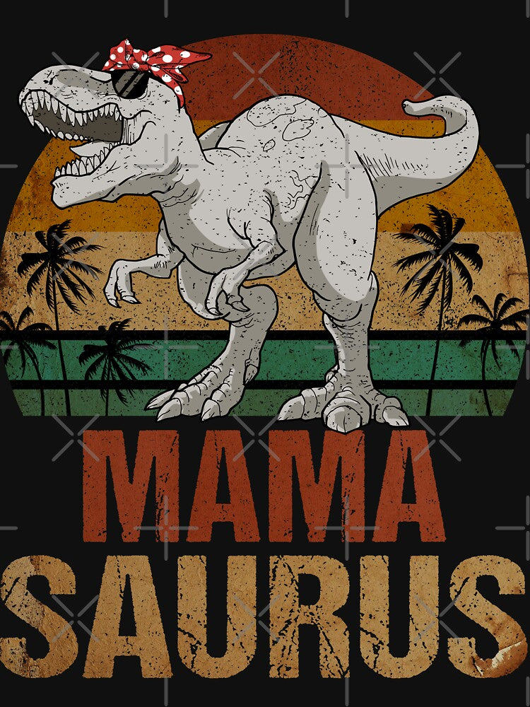 Mamasaurus T Rex Dinosaur Mama Saurus Vintage by Andree Lee