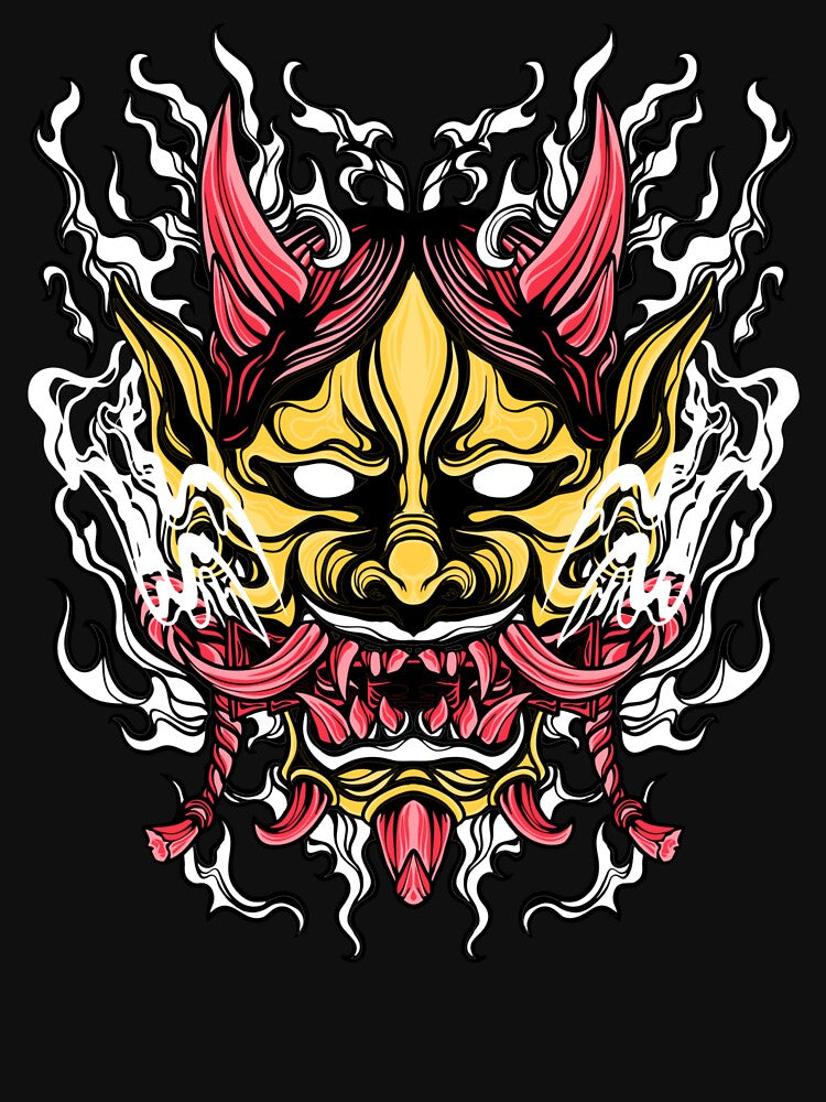 Japanese Demon Mask by Wachi-A