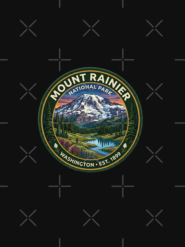 Mount National Park Washington by TulipaGraphics
