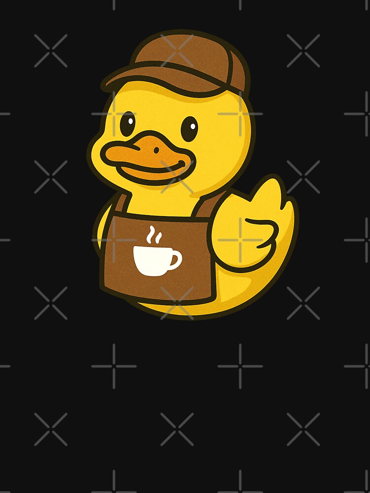 Funny Duck Coffee Barista Animal Lover Boys Girls Kids by rafaeltto