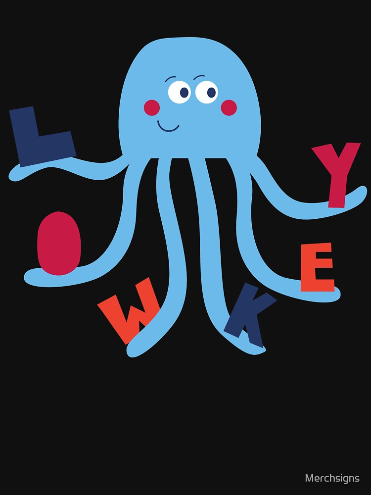 Lowkey Octopus Text Art by Design_for_merch