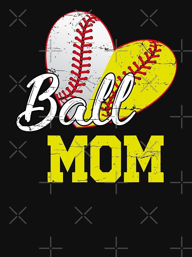 Funny Ball Mom Softball Baseball Gifts For Women Mother's Day by MichelSorour