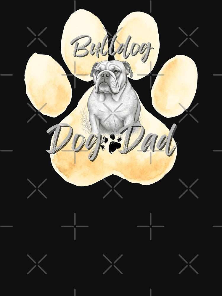 Bulldog dog dad by iRenza