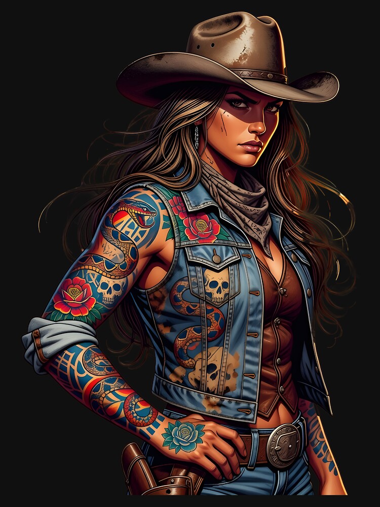 Modern Cowgirl Street Style tattoo cowgirl by Uglyandcute