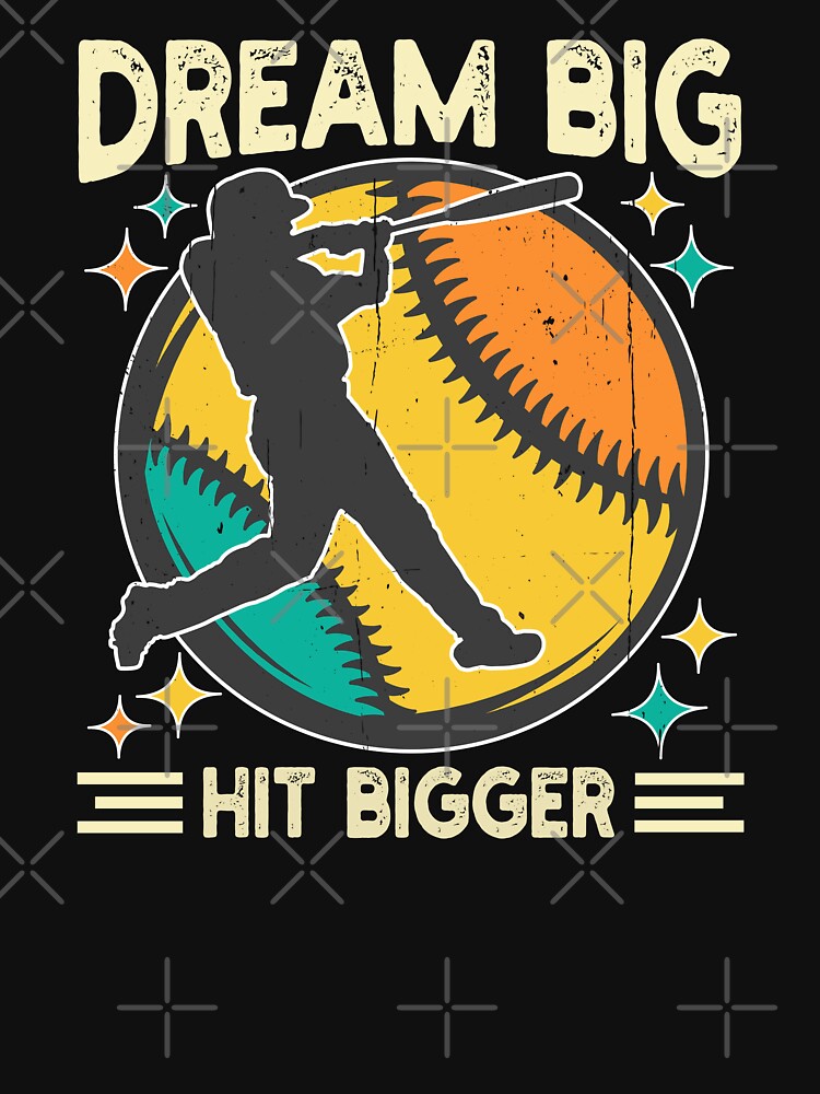 Baseball Quote, Dream Big - Hit Bigger, Baseball Player by patriotwardrobe